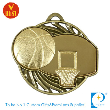 Цена фабрики Китая изготовленный на заказ, креативный дизайн 3D Баскетбол медаль с прорезями